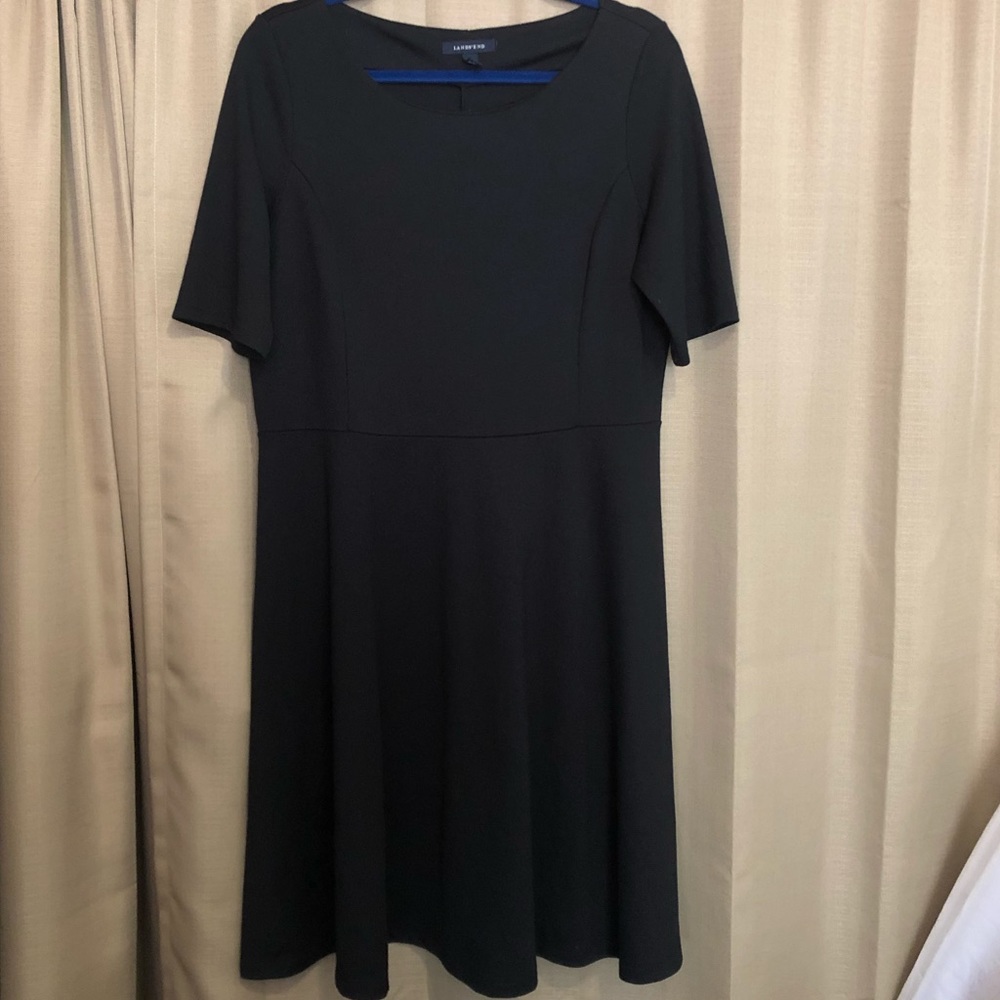 Lands end Black dress